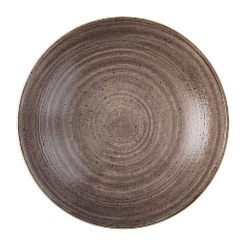 Churchill Stonecast Raw Coupe Bowls Brown 184mm (Pack of 12)