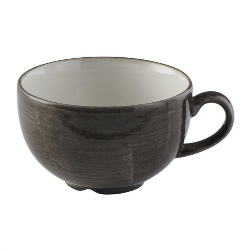Churchill Stonecast Patina Cappuccino Cup Iron Black 340ml (12 Pack)