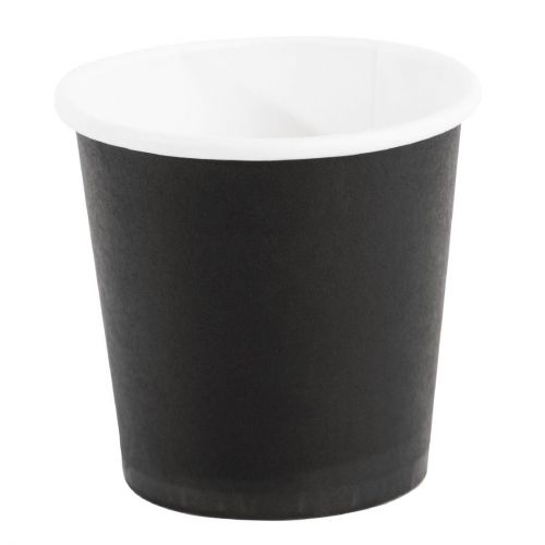 Fiesta Recyclable Espresso Cups Single Wall Black 112ml / 4oz: Pack Quantity: 50