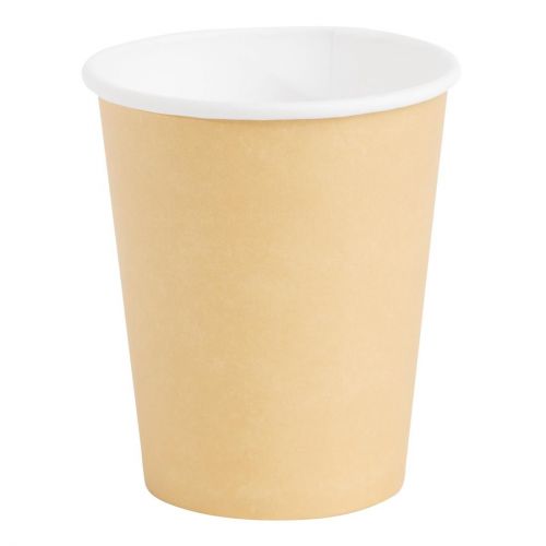 Fiesta Recyclable Coffee Cups Single Wall Kraft 225ml / 8oz: Pack Quantity: 50