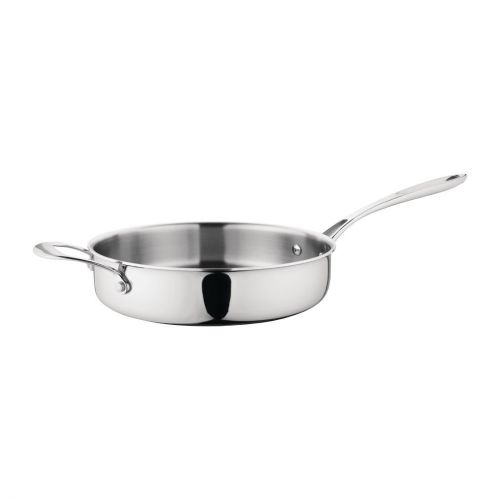 Vogue Stainless Steel & Aluminium Tri-Wall Saut Pan 280mm