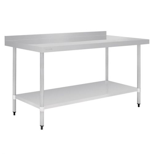 Vogue Stainless Steel Table with Upstand