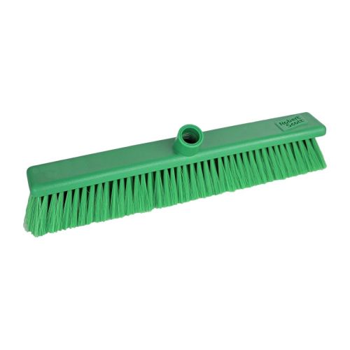 Jantex Hygiene Broom Soft Bristle Green 18
