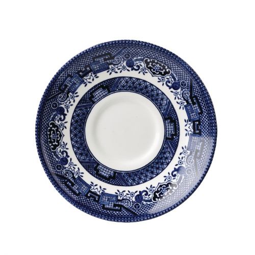 Churchill Vintage Prints Willow Georgian Saucer Blue 141mm (12 Pack)