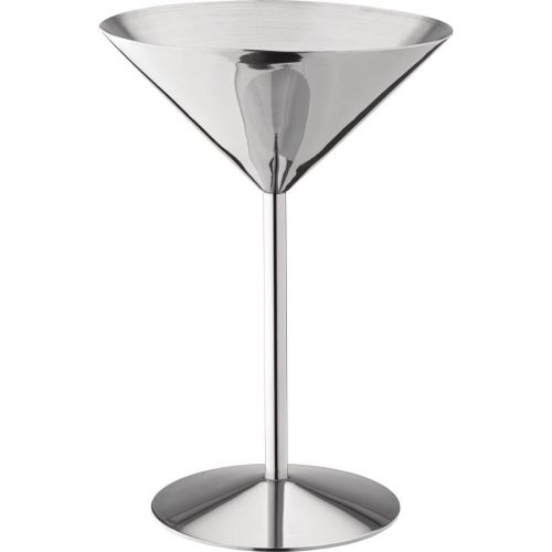 Utopia Stainless Steel Martini Glass 240ml (6 Pack)