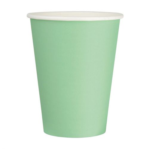 Fiesta Recyclable Single Wall Takeaway Coffee Cups Turquoise 340ml / 12oz: Pack quantity: 50