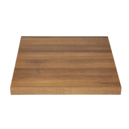 Bolero Pre-drilled Square Tabletops Rustic Oak
