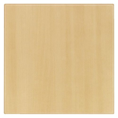 Werzalit Pre-drilled Square Table Top  Planked Beech 800mm