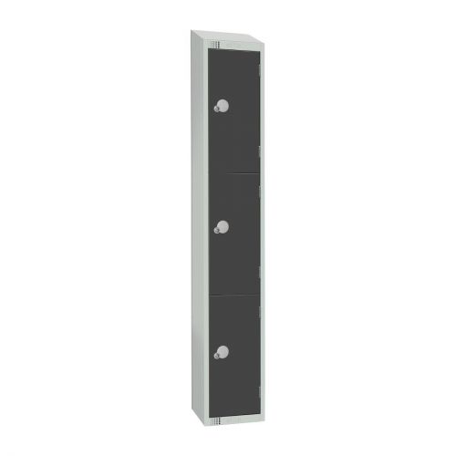 Elite Three Door 300mm Deep Lockers Graphite Grey