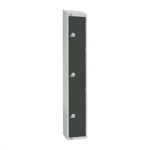 Elite Three Door 450mm Deep Lockers Graphite Grey