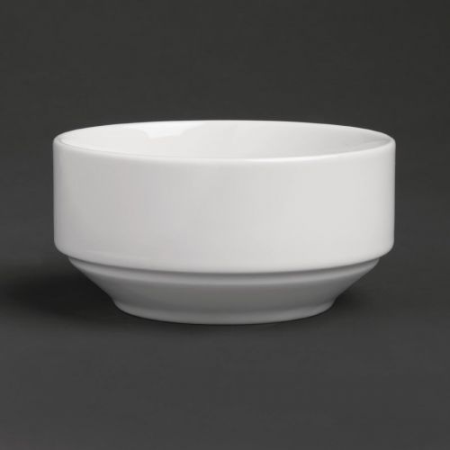 Royal Porcelain Classic White Stackable Soup Bowl 110mm (12 pack)