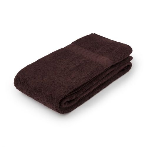 Mitre Essentials Nova Towels Chocolate: Hand Towel. 500(W) x 900(L)mm