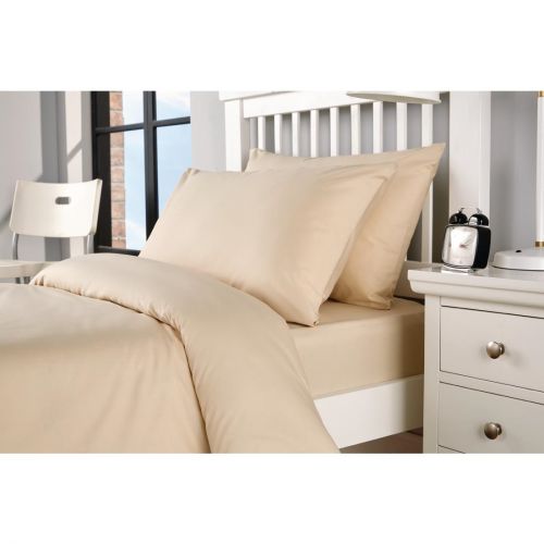 Mitre Essentials Spectrum Housewife Pillowcase Oatmeal (Pack of 2)