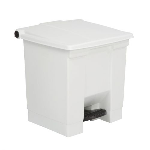Rubbermaid Step-On Pedal Bin White 30.5Ltr
