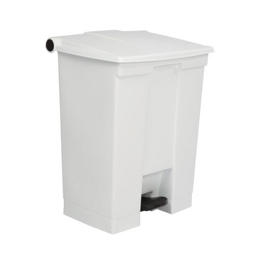 Rubbermaid Step-On Pedal Bin White 68Ltr