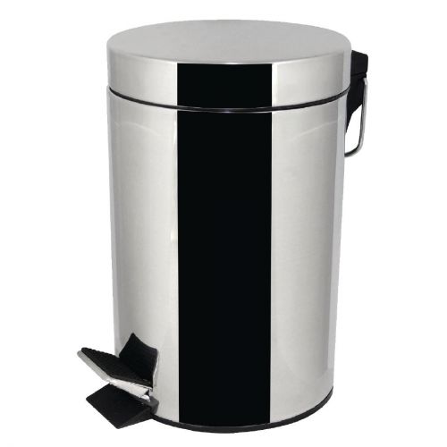 Bolero Pedal Bin Stainless Steel 3Ltr