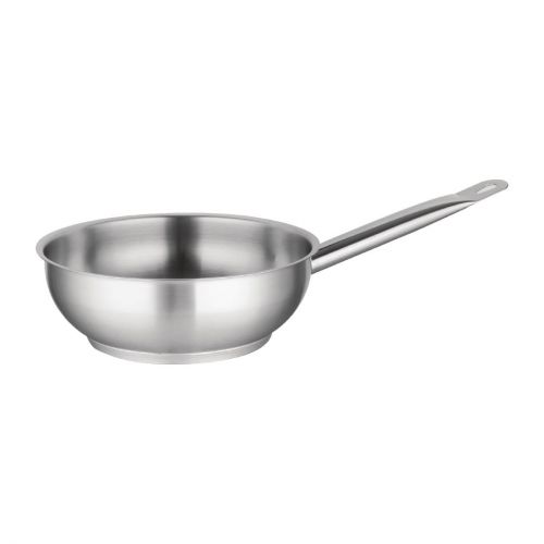 Vogue Stainless Steel Saut Pan 24cm
