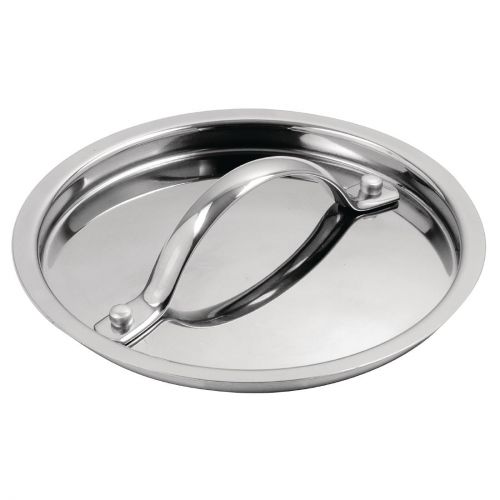 Vogue Stainless Steel & Aluminium Tri-Wall Saucepan Lid 14cm