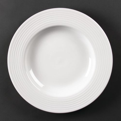 Olympia Linear Pasta Plates White 310mm (6 pack)