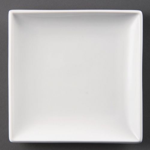 Olympia Whiteware Square Plates 240mm (12 Pack)