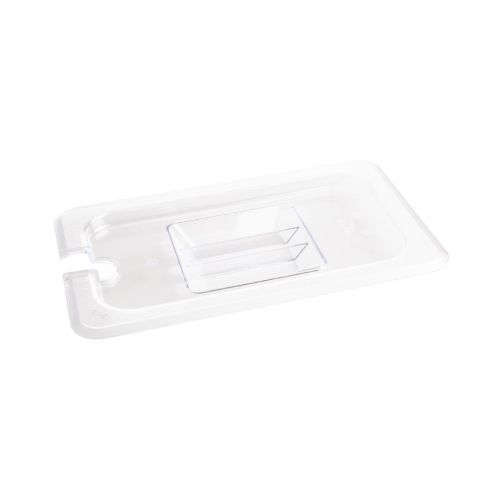 Vogue Polycarbonate 1/4 Gastronorm Lid Notched