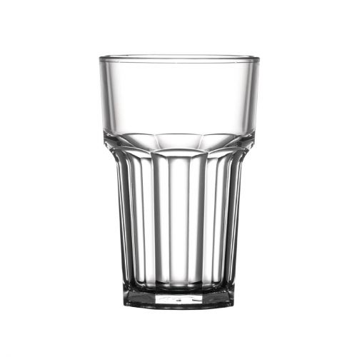 BBP Polycarbonate Nucleated American Hi Ball Glasses Half Pint CE Marked (36 Pack)