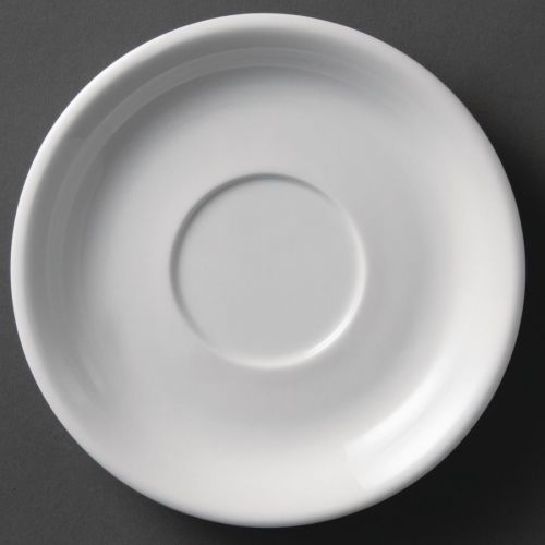 Olympia Whiteware Cappuccino Saucers 180mm (12 Pack)