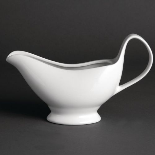 Olympia Whiteware Gravy Boats 340ml 12oz (6 Pack)