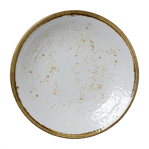 Steelite Craft Melamine Coupe Plates White 254mm (6 Pack)