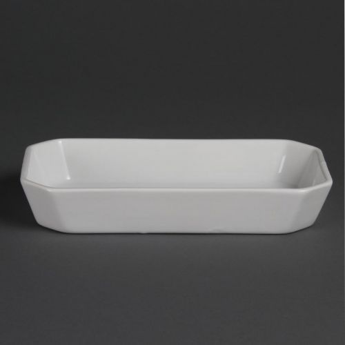 Olympia Whiteware Rectangular Hors d'Oeuvre Dishes 235x 122mm (6 Pack)