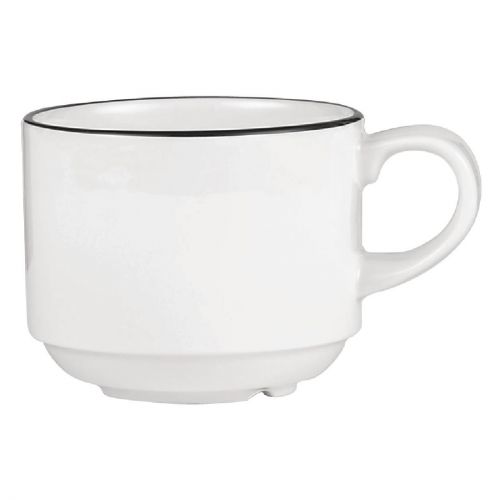 Churchill Alchemy Mono Stacking Tea Cups 206ml (24 Pack)