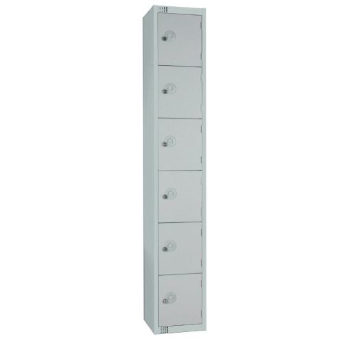 Elite Six Door 450mm Deep Lockers Grey