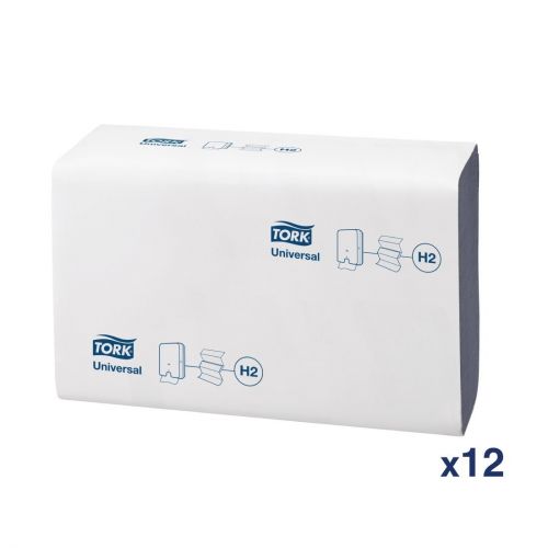 Tork Z Fold Blue Hand Towels 1Ply 250 Sheets (12 Pack)