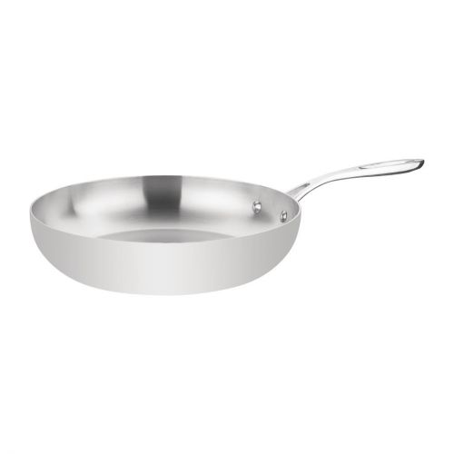 Vogue Stainless Steel & Aluminium Tri-Wall Frying Pan 28cm