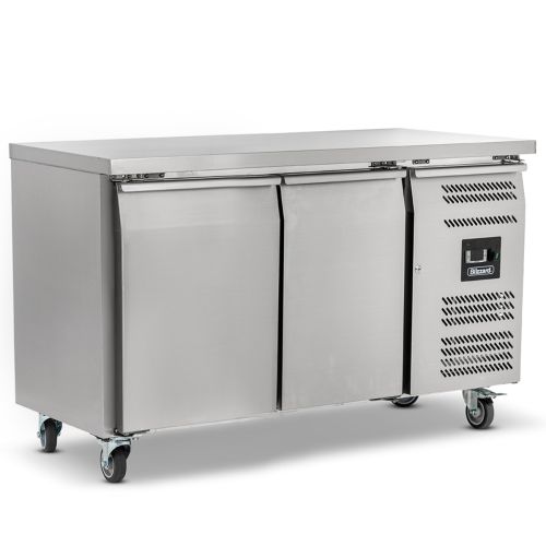 Blizzard 2 Door GN1/1 Freezer Counter Without Upstand 282L