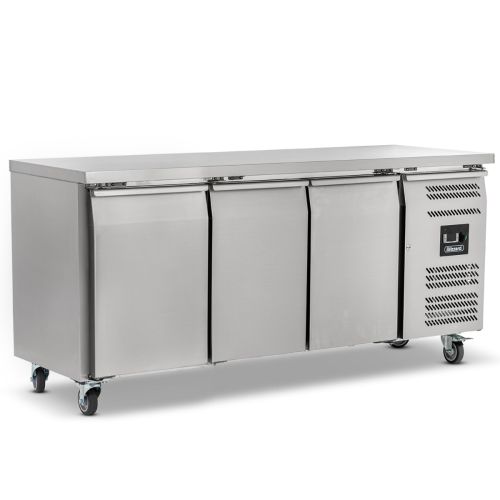 Blizzard 3 Door GN1/1 Freezer Counter Without Upstand 417L