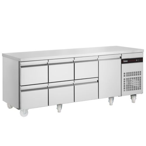 Inomak 1 Door 6 Drawer 1/1 Gastronorm Counter 583L