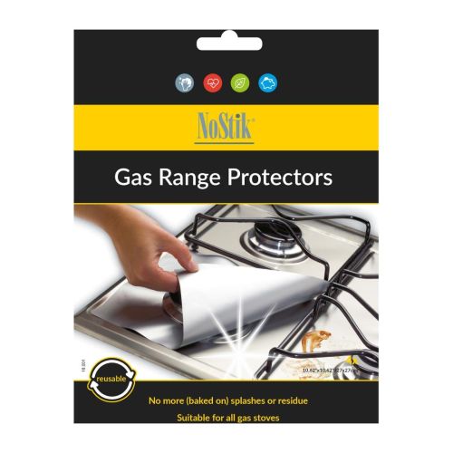 NoStik Heavy Duty Gas Range Protector 270 x 270mm (4 pack)