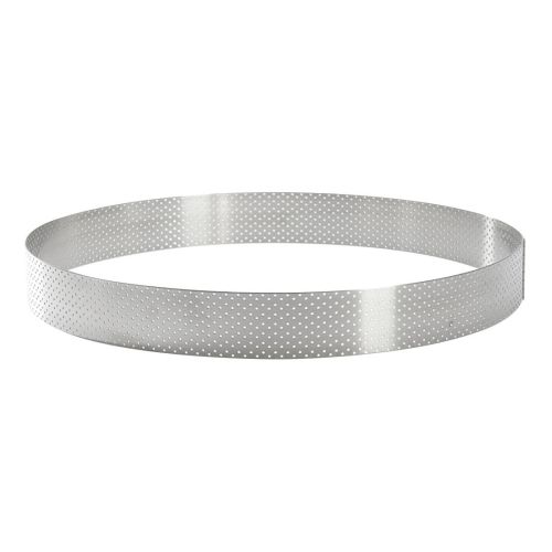 De Buyer Perforated Stainless Steel Straight Tart Ring