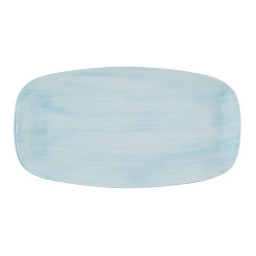 Churchill Stonecast Canvas Breeze Chef's Oblong Plates 350x187mm (6 pack)