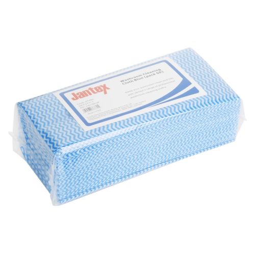 Jantex Washroom Cleaning Cloth Blue (50 pack)