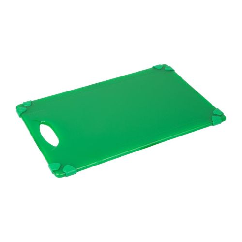 Hygiplas Commercial Grip Chopping Board Green 458x306mm