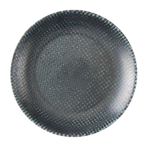 Churchill Studio Prints Astro Metallic Blue Evolve Coupe Plates 165mm (12 Pack)