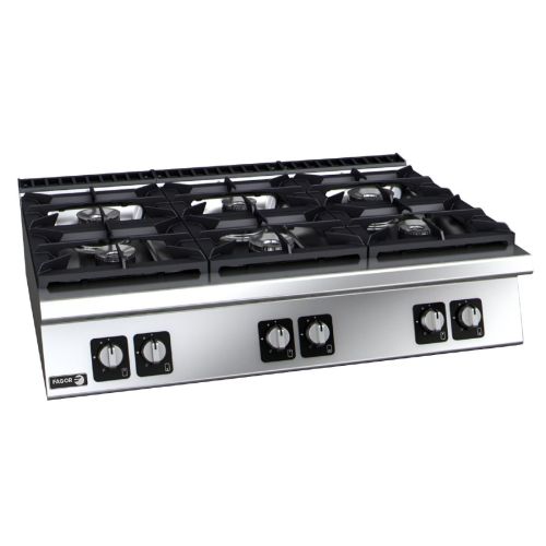 Fagor 900 Series 6 Burner Countertop Gas Hob