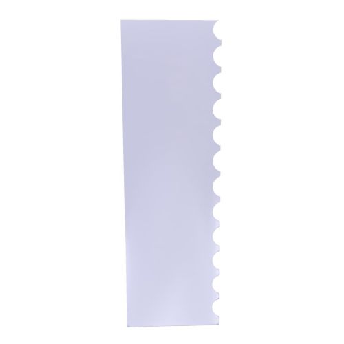 PME Side Scraper Patterned Acrylic Scallop 255mm