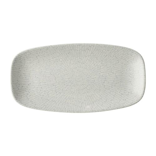 Churchill Delta Grey Oblong Plates 298x153mm (12 Pack)