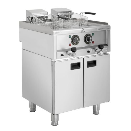 Buffalo 600 Series Freestanding Twin Tank Electric Fryer 2x 8Ltr