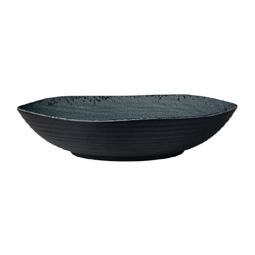 Steelite Pompeii Slate Large Shallow Round Bowls 359x 67mm (4 Pack)