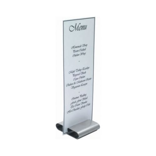 Menu Stand Stainless Steel  3"x 3"