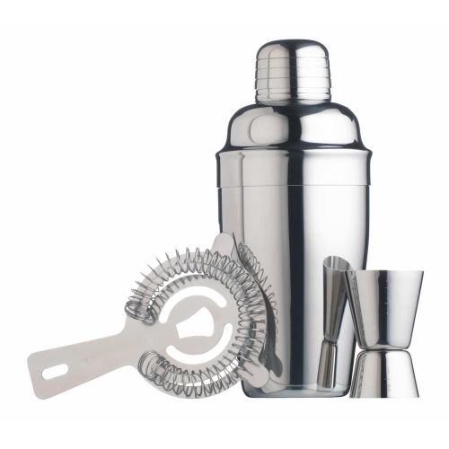 Bar Craft Stainless Steel 3 Piece Cocktail Set